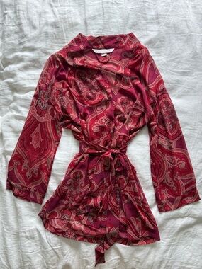 Victoria's Secret Y2K Paisley Wrap Robe